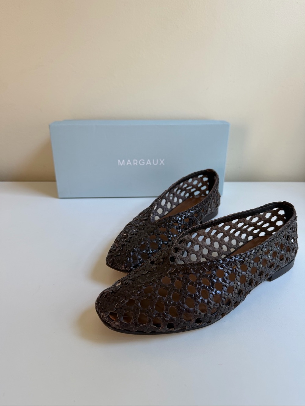 Margaux Woven Paz in Espresso Leather Size 37.5 - Picture 2 of 14